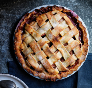 Pear Pie with Red Wine and Rosemary